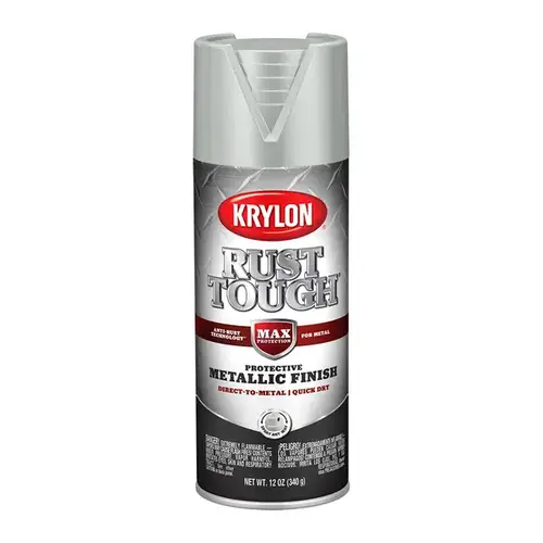 Rust-Preventative Enamel Paint, Metallic, Aluminum, 12 oz, Can