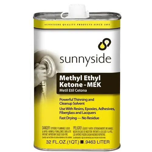 Sunnyside 84732 Specialty Thinner Methyl Ethyl Ketone 1 qt