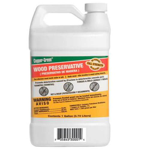 Copper Green GAL-XCP4 Wood Preservative Flat Green Oil-Based 1 gal Green - pack of 4