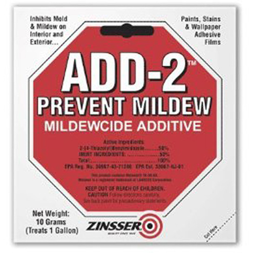 Zinsser 60511 Mildewcide Additive ADD-2"door and Outdoor 10 gm