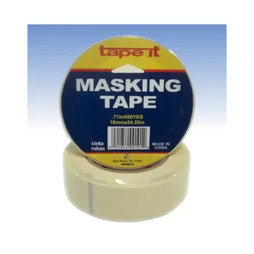 Tape-It, Inc WPM50 General Purpose Masking Tape 1/2" x 60 Yards