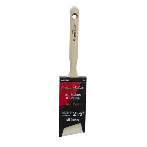 WC " Paint Brush, 2-1/2 in W, 3 in L Bristle, Polyester Bristle, Sash Handle