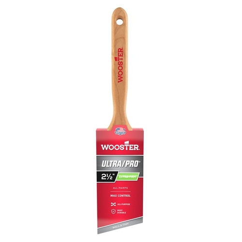 Wooster 4153-2 1/2 Paint Brush, 2-1/2 in W, 2-15/16 in L Bristle, Nylon Bristle, Sash Handle Black/Purple