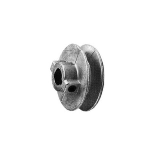 -1/2 V-Groove Pulley, 1/2 in Bore, 2 in OD, 1-3/4 in Dia Pitch, 1/2 in W x 11/32 in Thick Belt, Zinc