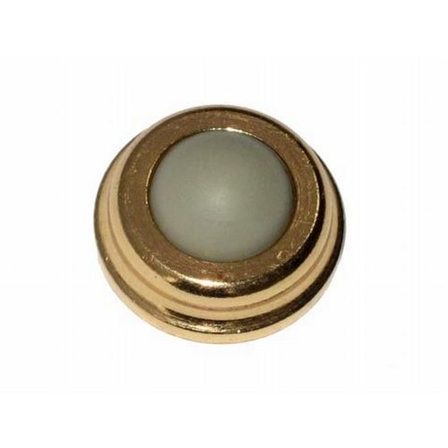 1" Convex Wall Stop Bright Brass Finish