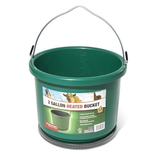 Farm Innovators HB-60 Heated Bucket, Plastic, Green