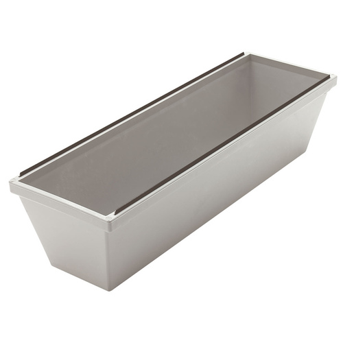 12" Plastic Mud Pan with Removable Steel Blades