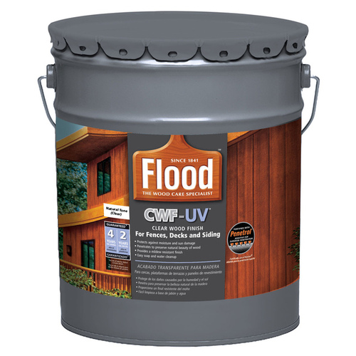 Flood FLD542-05 CWF-UV Clear Wood Finish Natural Tone (clear) 5 Gallon