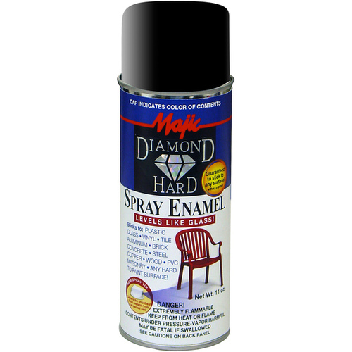 Diamondhard Acrylic Spray Enamel 11 oz - Satin Black