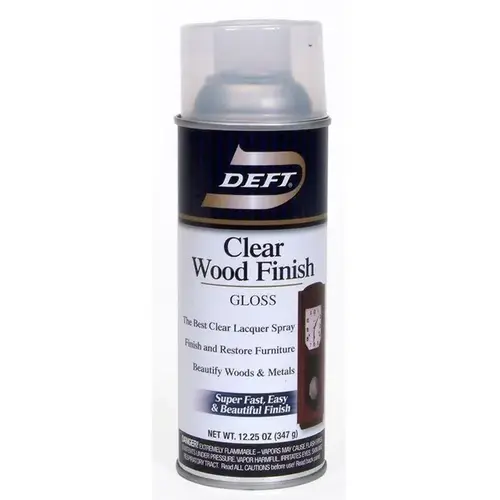 Brushing Lacquer, Gloss, Liquid, Clear, 12 oz, Aerosol Can