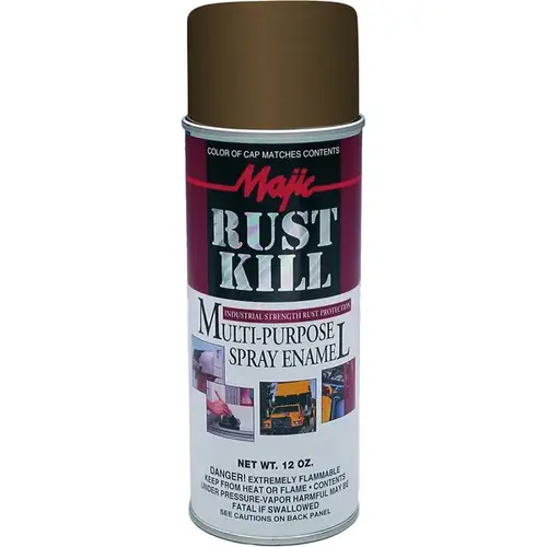 Rust Kill Multi-Purpose Spray Enamel - Dark Brown