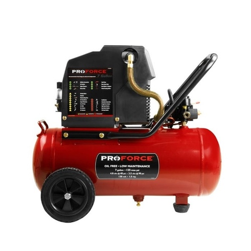 Pro-Force 7-Gallon Oil Free Air Compressor with Kit