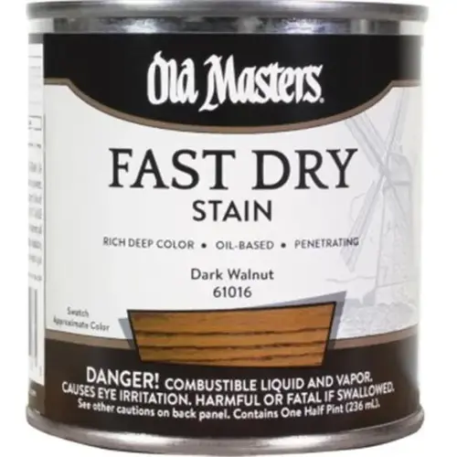 Old Masters Fast Dry Stain - Dark Walnut - 1/2 Pint