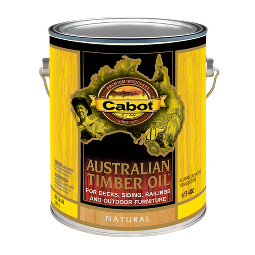 Cabot 140.0003400.007 140.000.007 Timber Oil, Natural, Liquid, 1 gal, Can