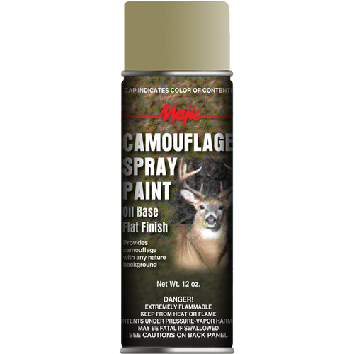 Camouflage Spray Paint, Flat, Desert Tan, 12 oz, Can