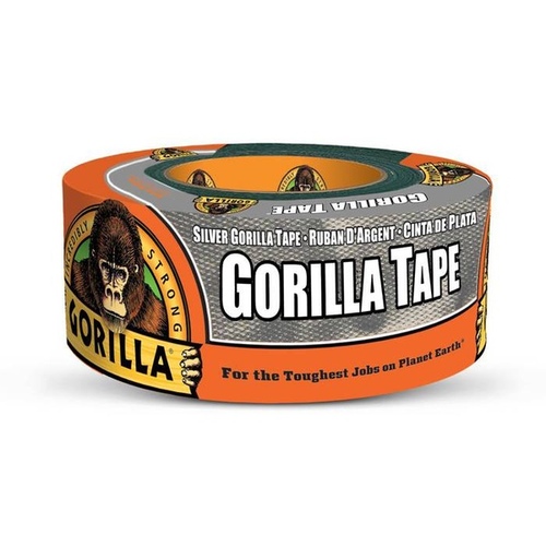 Gorilla 105463 Duct Tape, 10 yd L, 1.88 in W, Silver