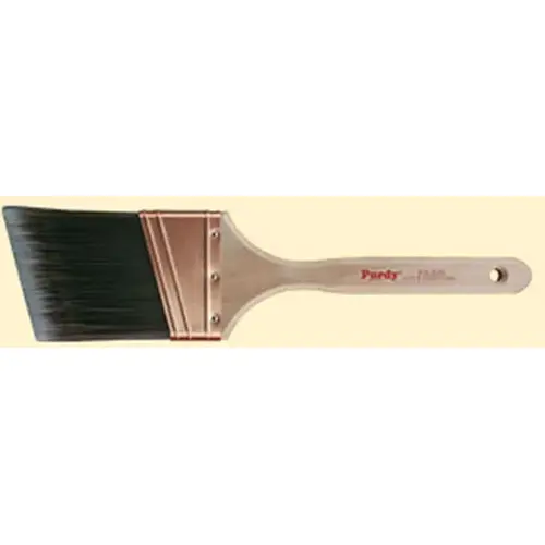 1 1/2" XL Glide 152315 Trim Brush, Nylon/Polyester Bristle, Fluted Handle Black