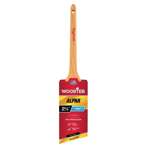 Paint Brush, 2-1/2 in W, 2-11/16 in L Bristle, Synthetic Bristle, Sash Handle