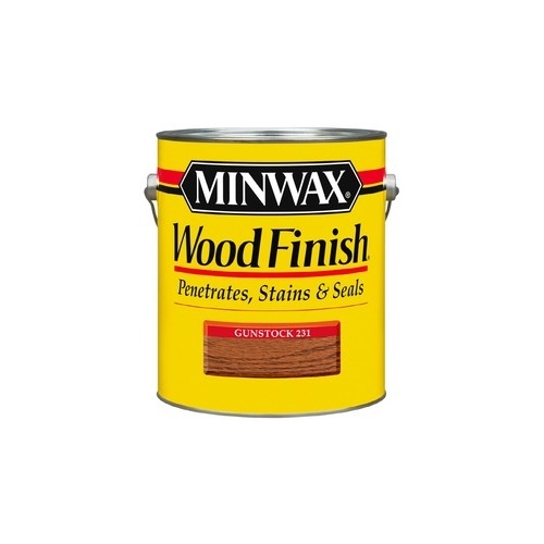 Wood Finish 0 Wood Stain, Gunstock, Liquid, 1 gal, Can