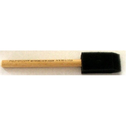 Jen 1 Poly-Brush Paint Brush, 1 in W Brush, Wood Handle