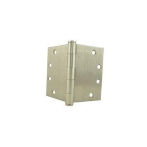 4-1/2" x 6" Wide Throw Square Corner Full Mortise Standard Weight Plain Bearing Hinge Satin Nickel Finish