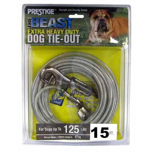 Tie- Out Cable for Extra Large Sized Dog 15'