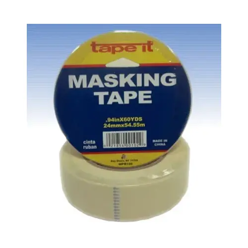 Tape-It, Inc WPM100 Tape-It General Purpose Masking Tape - 1" x 60