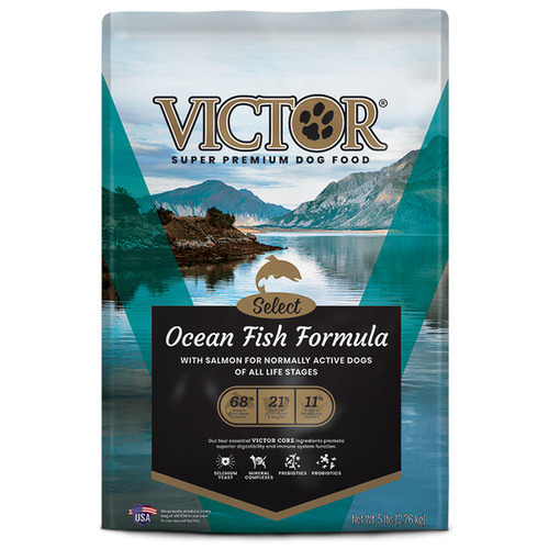 Victor - Mid America Pet Food OCN2121 Victor Ocean Fish Formula with Alaskan Salmon Dry Dog Food - 5lb