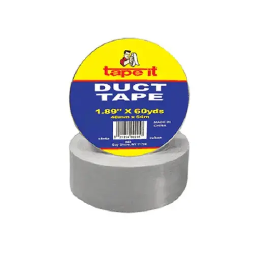 Tape-It Gray Cloth Duct Tape - 2" x 55 Yds