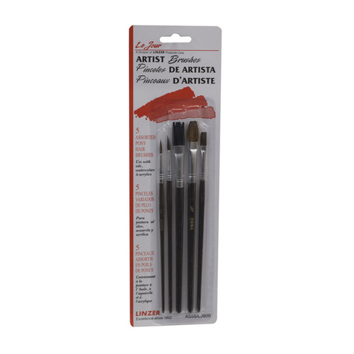 Artist Paint Brush Set Assorted - pack of 12