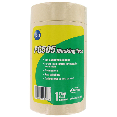 Professional Grade Masking Tape, 1-1/2"x60Yds