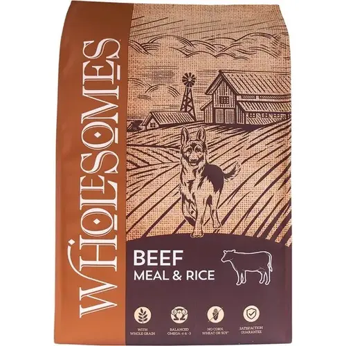 Wholesomes Beef & Rice 40lb Bag