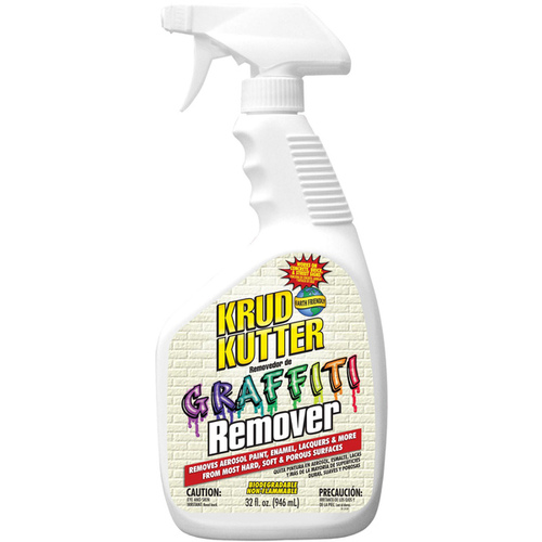 Graffiti Remover, Liquid, Mild, Clear, 32 oz