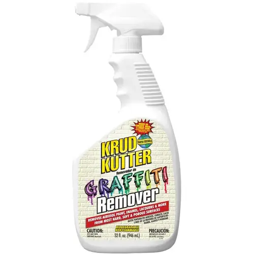 Graffiti Remover, Liquid, Mild, Clear, 32 oz