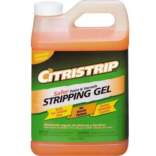 Citristrip HCSG803 Citri-Strip Paint & Varnish Stripping Gel - 1/2 Gallon Orange