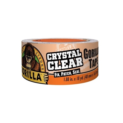 Gorilla 6060002 Crystal Clear Gorilla Tape - 1.88" x 18 Yards