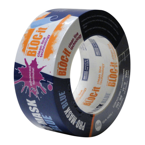 Intertape Polymer 91400 1.88 in. x 60 yds. ProMask Blue Painter's Tape with Bloc It