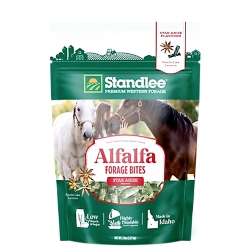 Standlee 1175-41010-0-0 Premium Western Forage Alfalfa Forage Bites, Star Anise Flavored, 5 Lb.