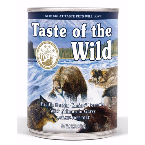 TASTE OF THE WILD PACIFIC STREAM SALMON IN GRAVY DOG FORMULA - 13.2 OZ CAN - pack of 12