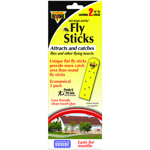 Fly Stick, Solid, 2 Pack Light Yellow - pack of 2