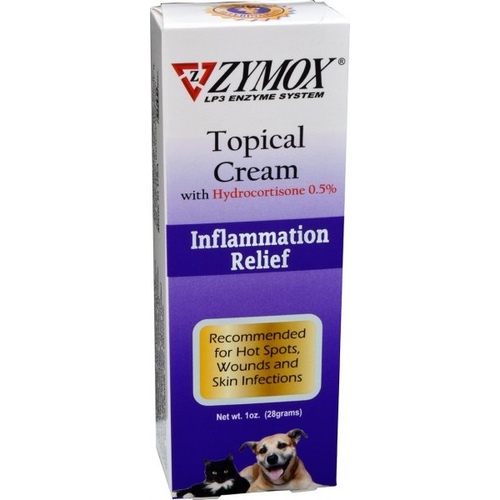 ZYMOX Topical Cream with 0.5% Hydrocortisione, 1-OZ Tube