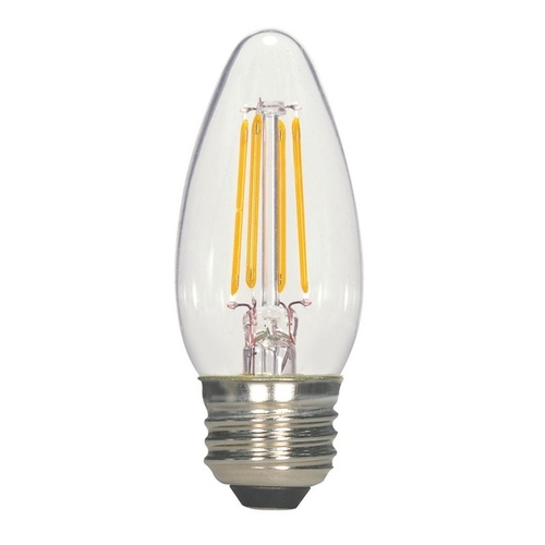 Filament LED Bulb . B11 E26 (Medium) Warm White 25 W Clear Pair