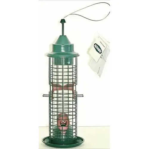 Metal Cage Tube Bird Feeder - Holds 1lb. of seed