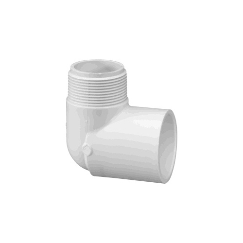 410012BC Street Pipe Elbow, 1-1/4 in, Slip x MIP, 90 deg Angle, PVC, SCH 40 Schedule