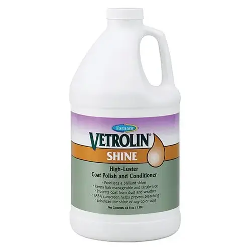 Vetrolin Shine Horse Polish & Conditioner Refill - 64 OZ