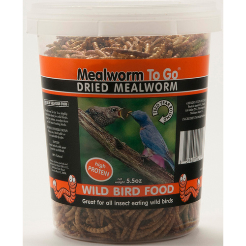 Mealworms To Go Dried Mealworms 5.5-oz