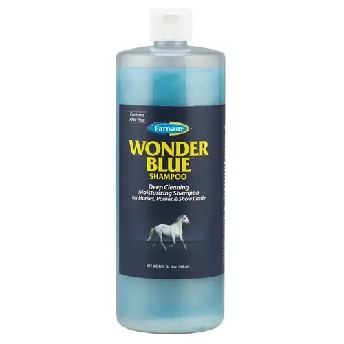 Wonder Blue Shampoo for Horses 32-oz