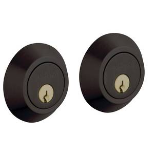 BALD CONTEMPORARY DOUBLE CYLINDER Deadbolt, Oil Rubbed Bronze