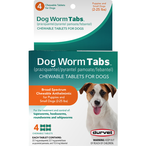 Dog Worm Tabs 2-25lb 2 Count