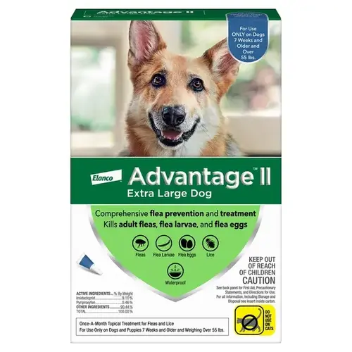 K9 Advantix II 00724089060983 Flea And Tick Prevention & Treatmen for Dogs over 55-Lbs., 2 Doses Pair